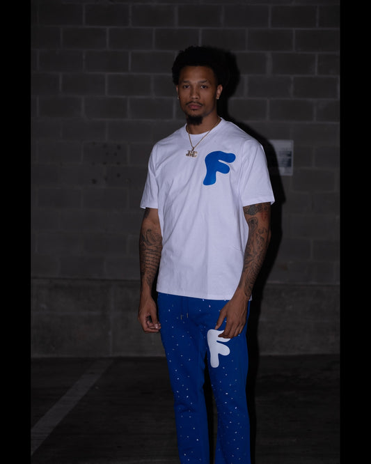 Blue Flare “Bling” Jogger Bottoms