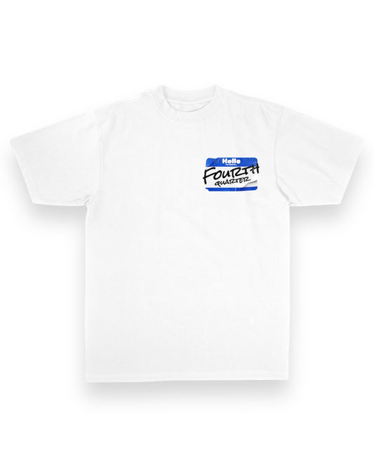 Blue “Name Tag” Tee