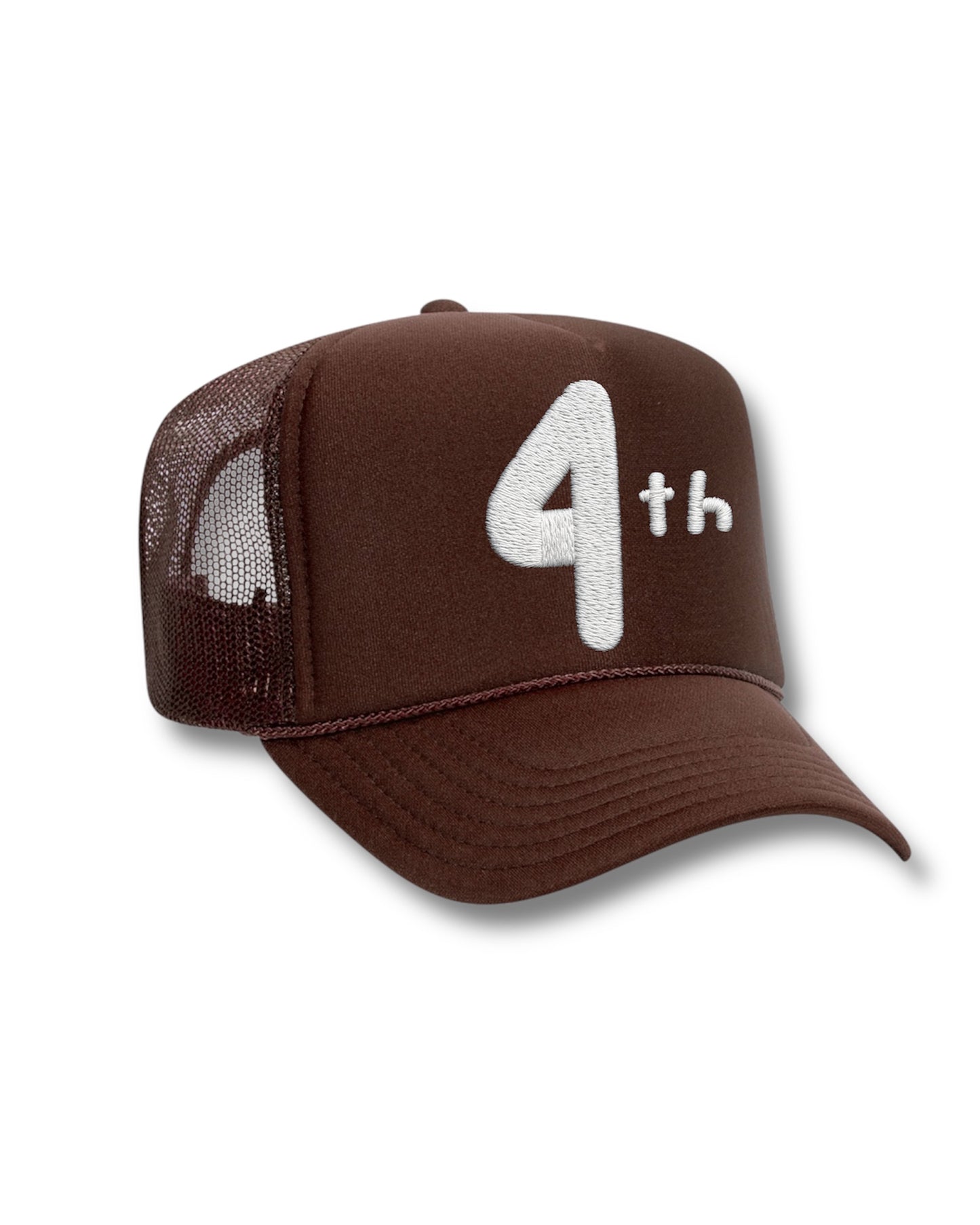WHITE "4th" TRUCKER HAT ( Select Color )