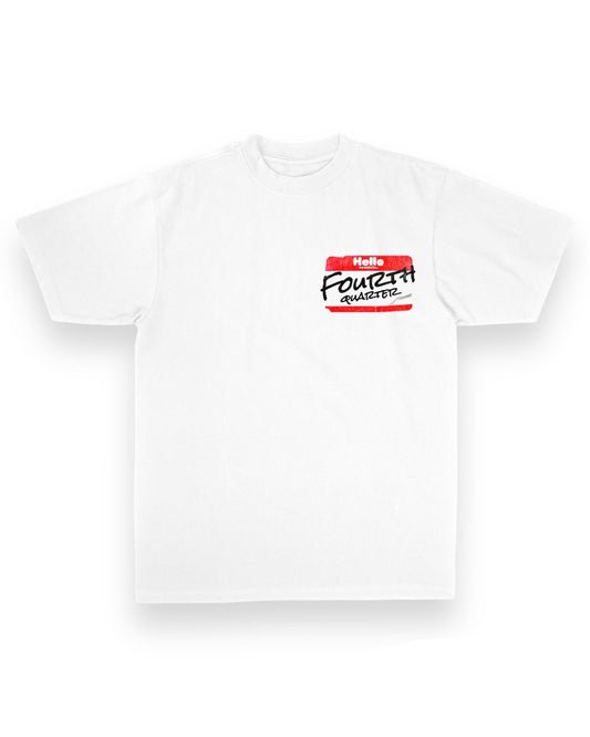 Red “Name Tag” Tee
