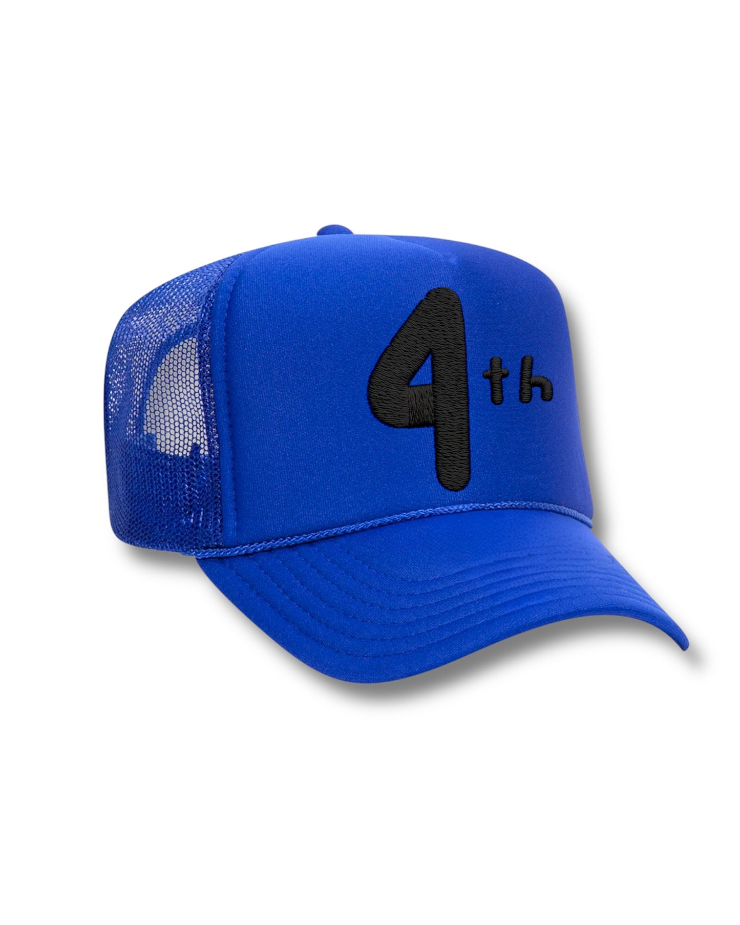 Black "4th" Trucker Hat ( Select Color )