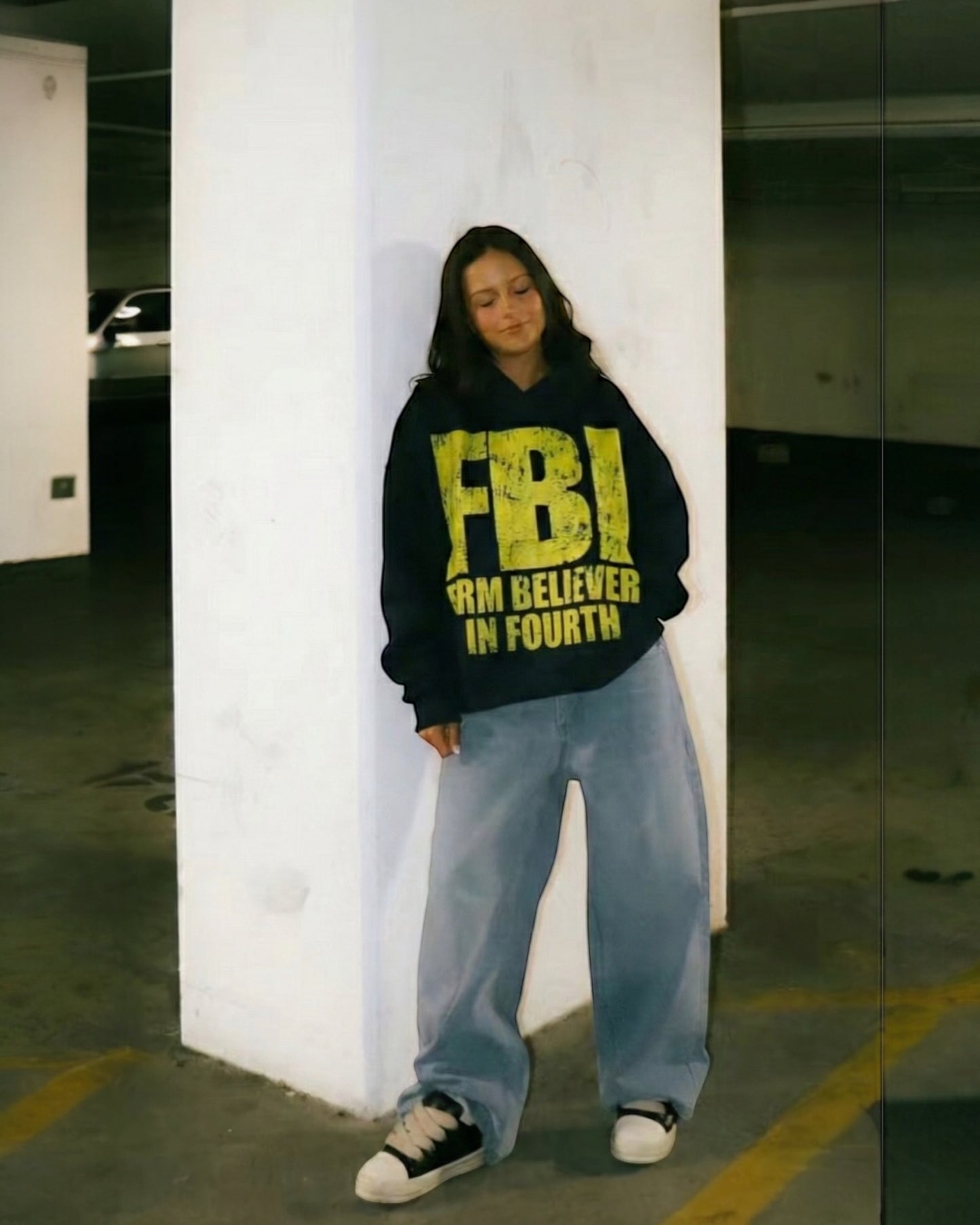 Black “FBI” Hoodie