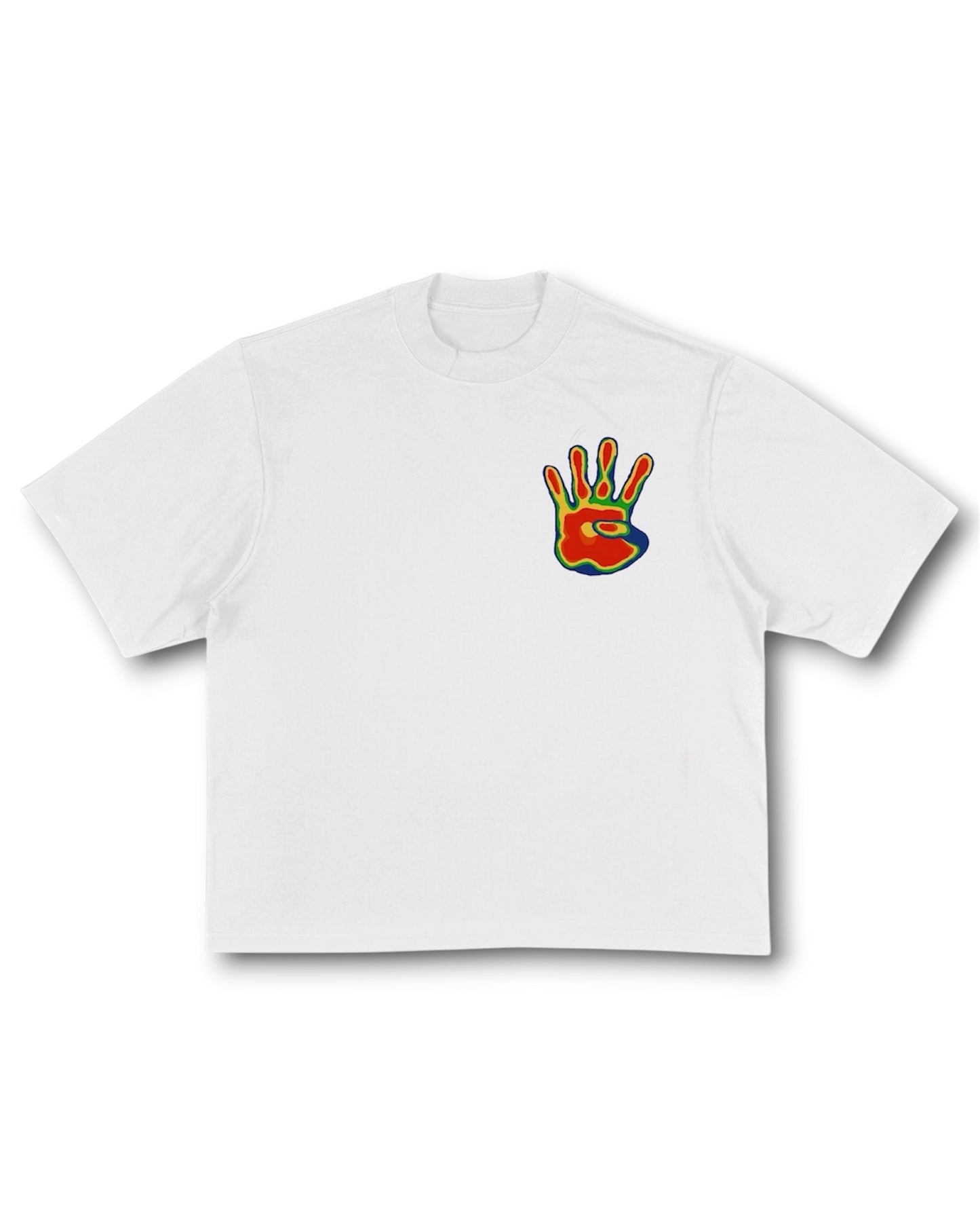 WHITE “Changing Seasons” OVERSIZED TEE
