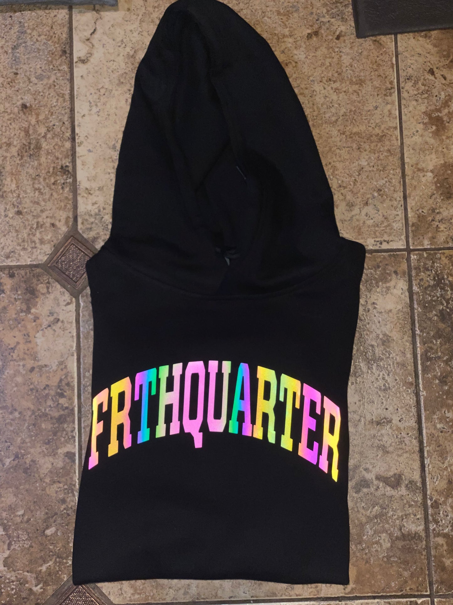Black “Reflective Arch” Hoodie
