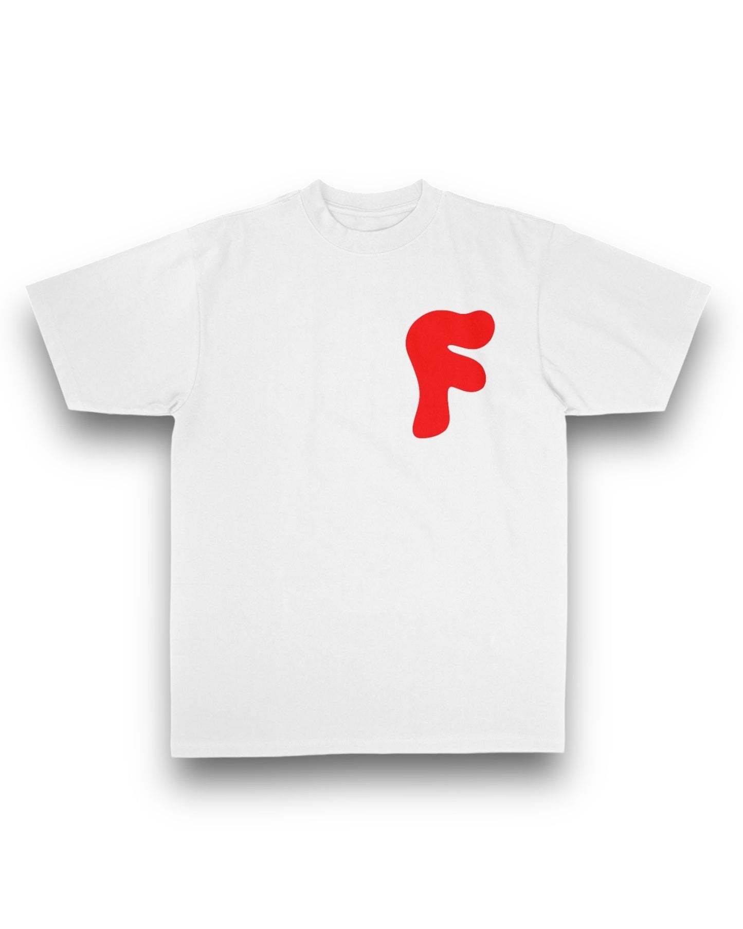 White "F" Boxy Tee ( Select Color )