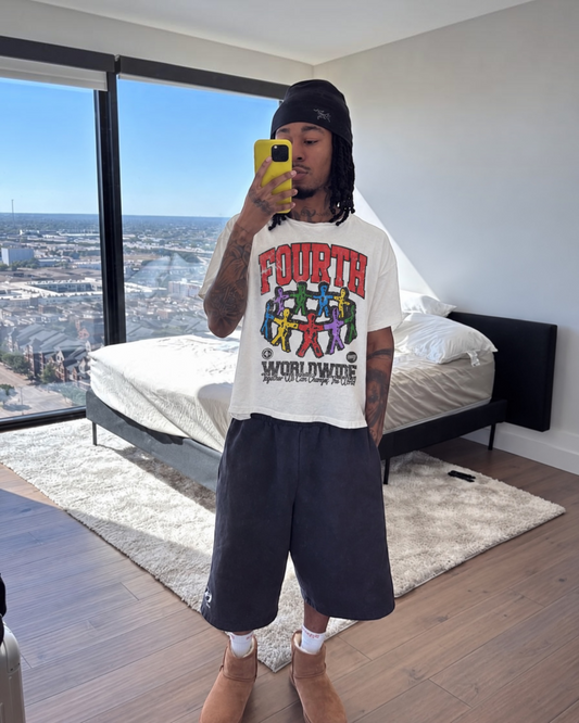 White “Together” Oversized Tee