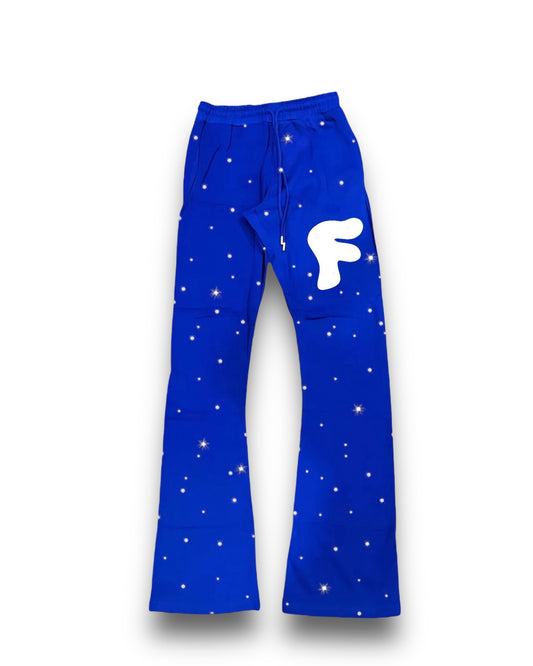 Blue Flare “Bling” Jogger Bottoms