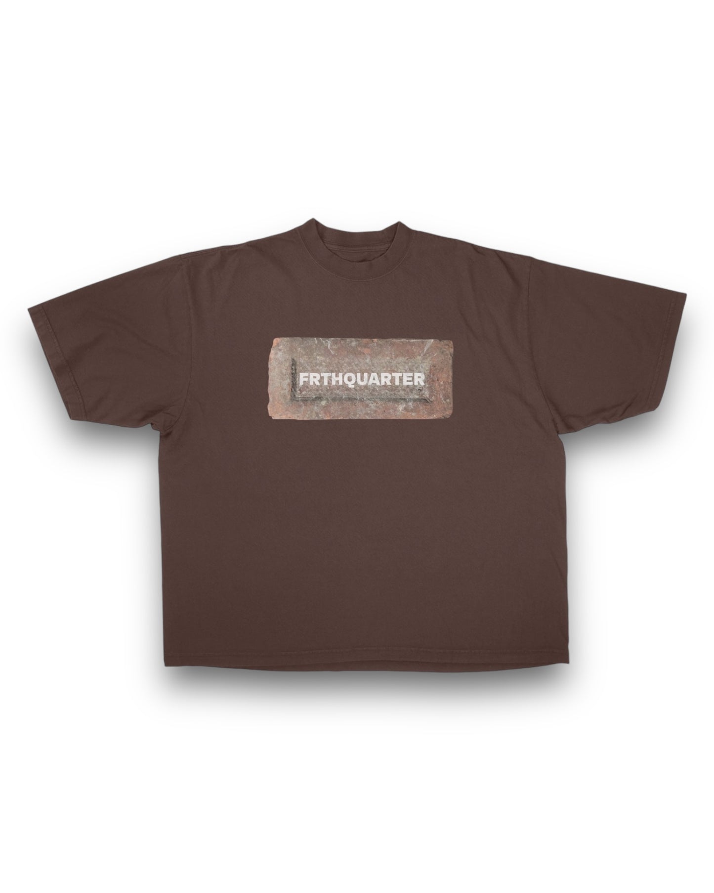 Brown "Brick By Brick" OVERSIZED TEE