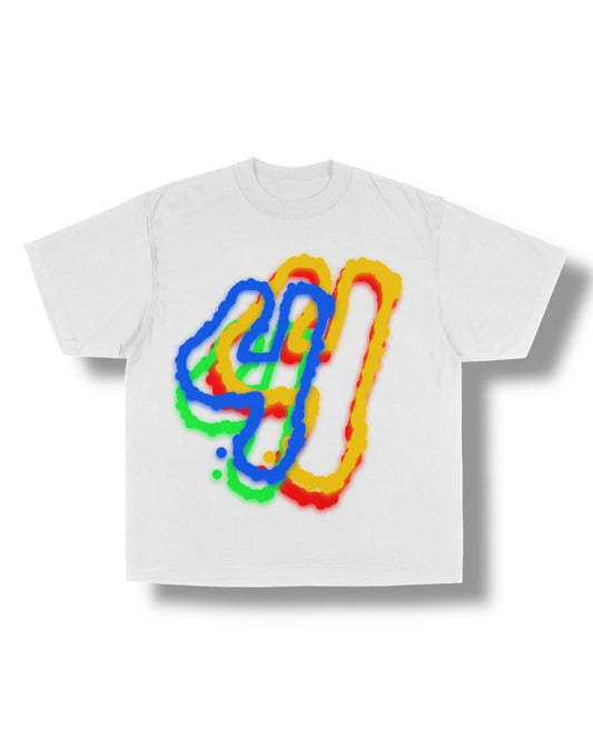 WHITE “Hallow 4” OVERSIZED TEE