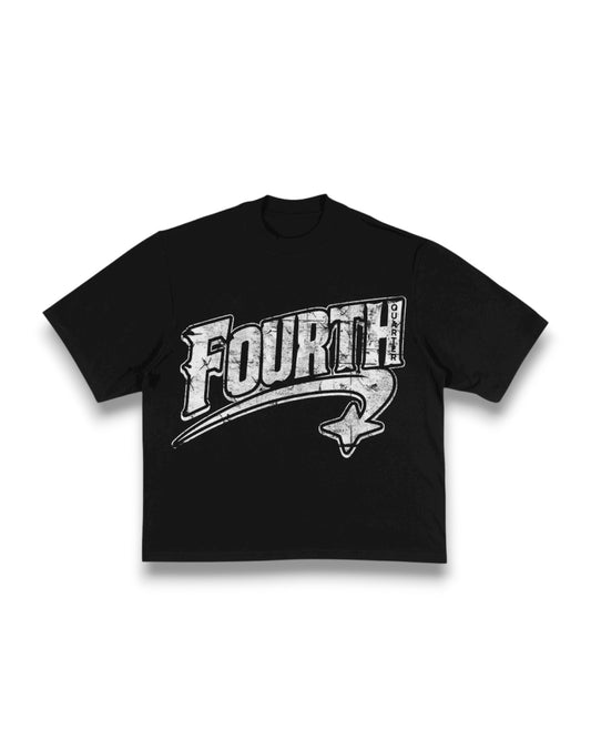BLACK “FOURTH SWOOSH” OVERSIZED TEE