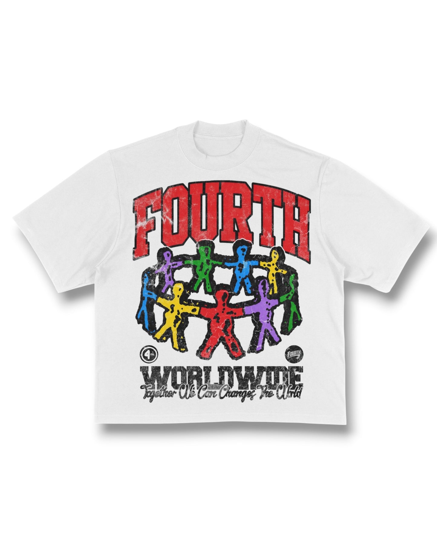 White “Together” Oversized Tee