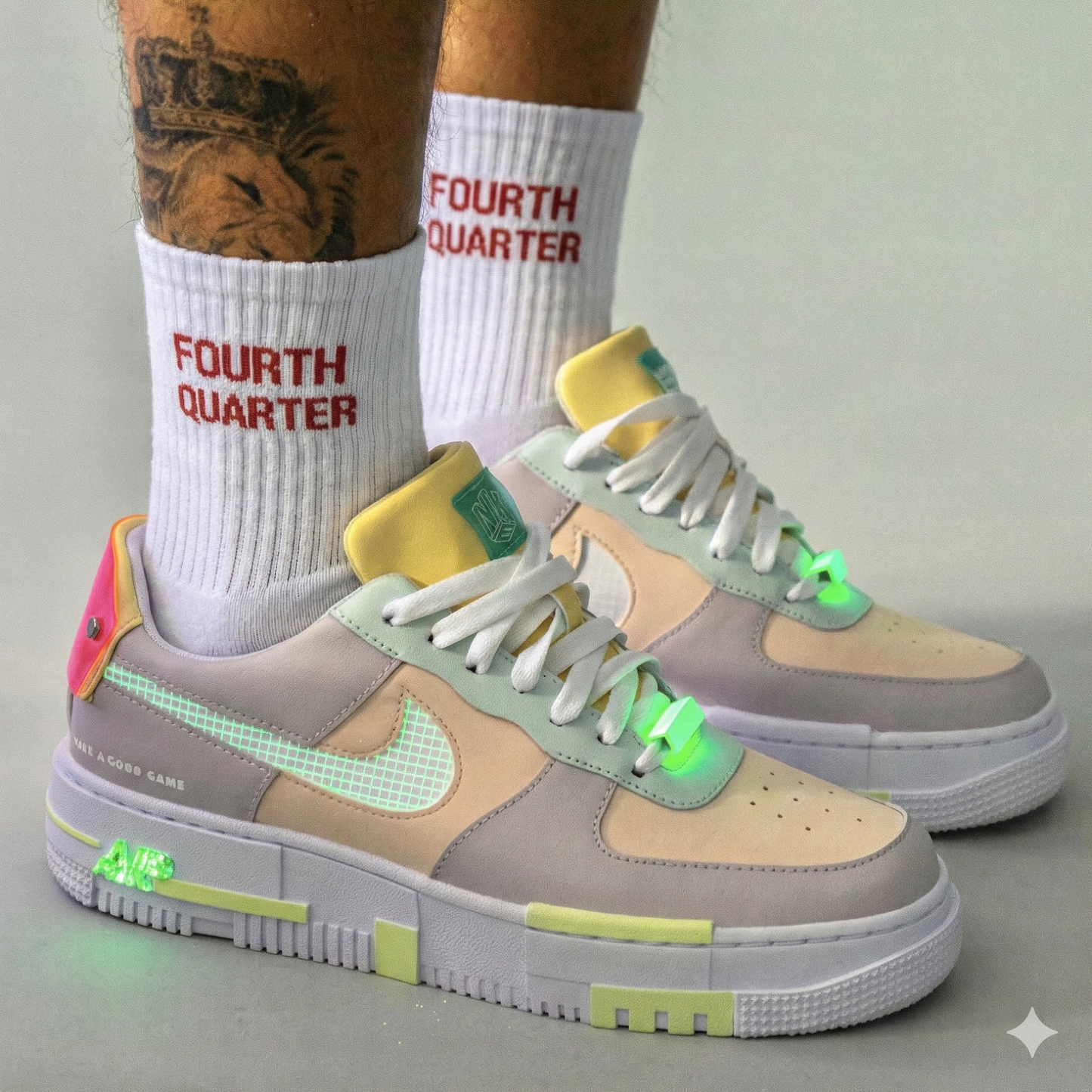 Fourth Quarter “ Stacked” Socks ( Select Color )