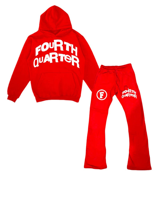 Red Flare “Ups and Downs” Jogger Set