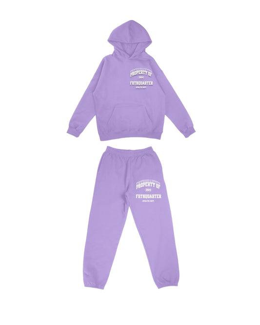 Lilac Heavyweight “Athletic Dept” Jogger Set