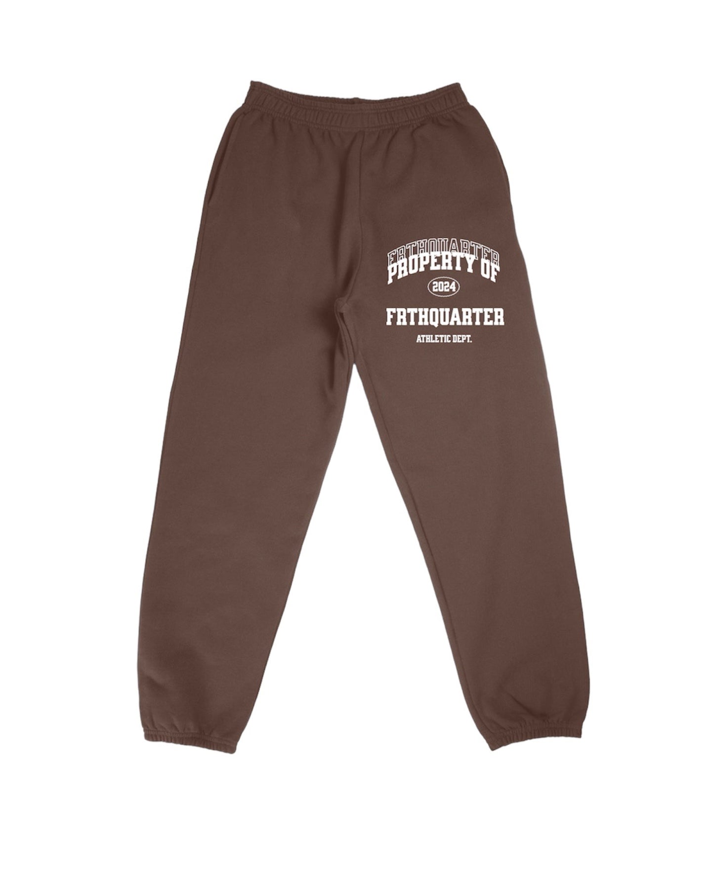 Brown Heavyweight “Athletic Dept” Jogger Set