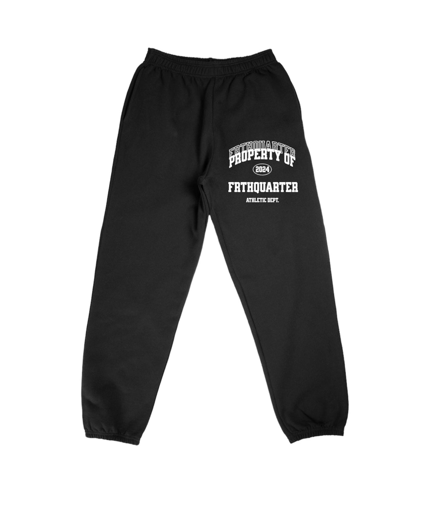 Black Heavyweight “Athletic Dept” Jogger Set