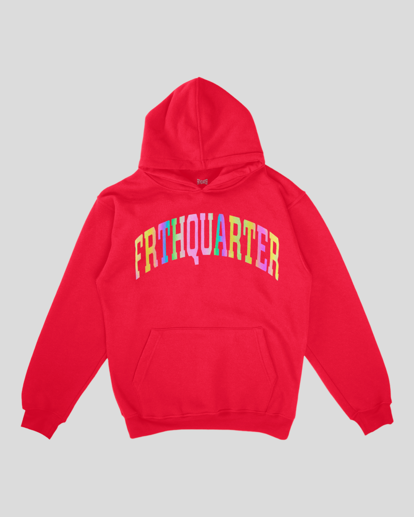 Red “Reflective Arch” Hoodie