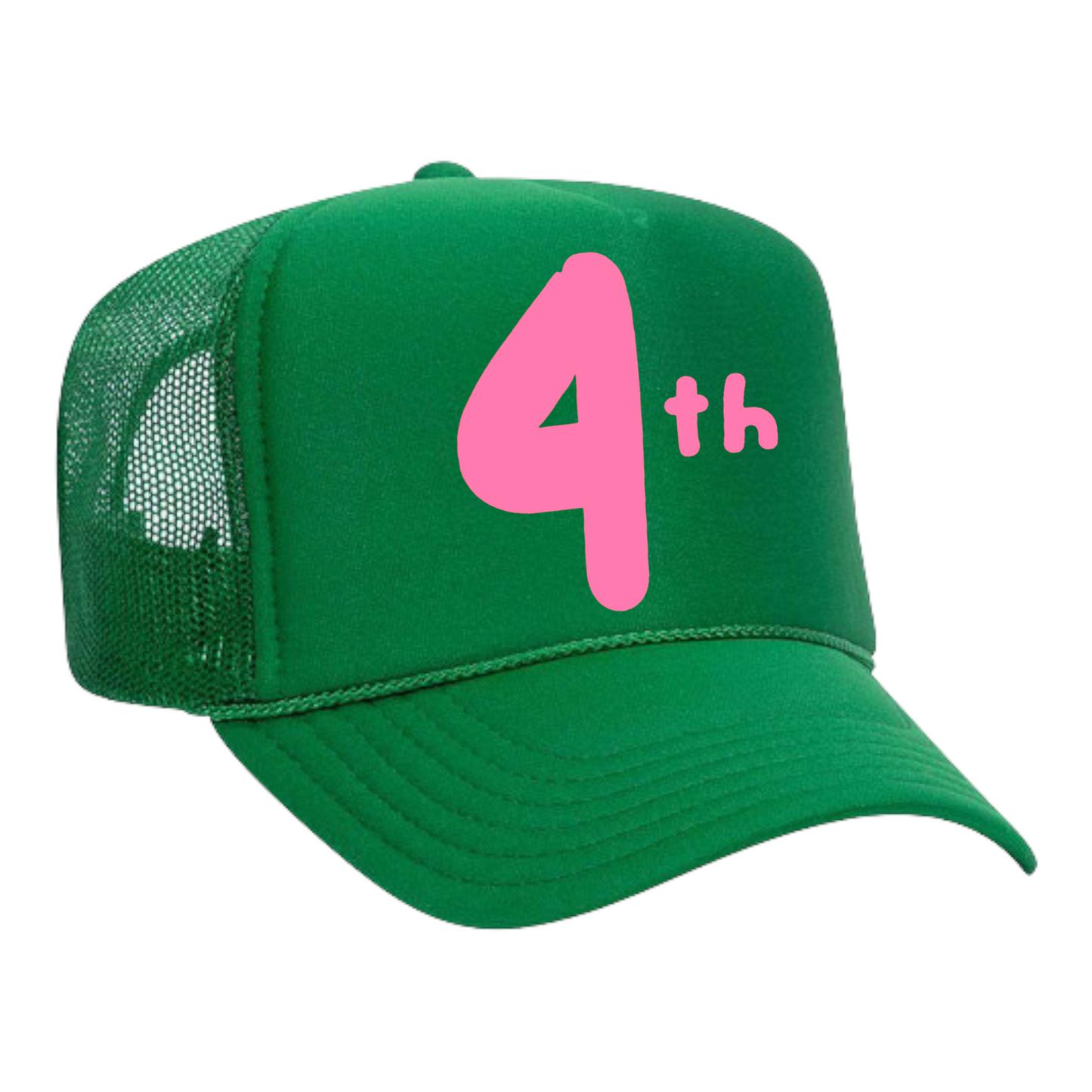 Pink "4th" Trucker Hat