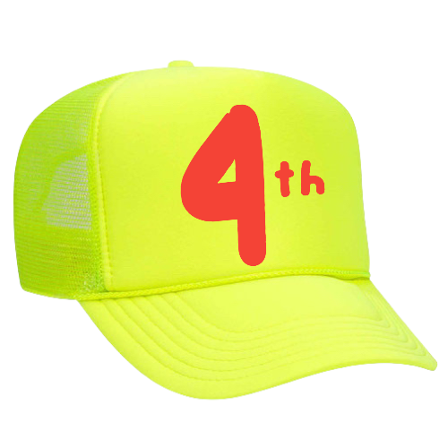 Red "4th" Trucker Hat