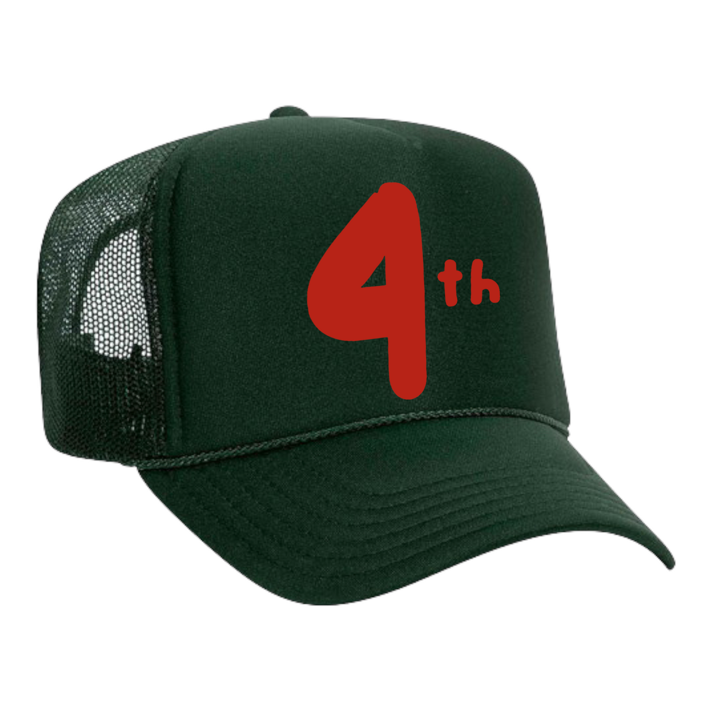 Red "4th" Trucker Hat