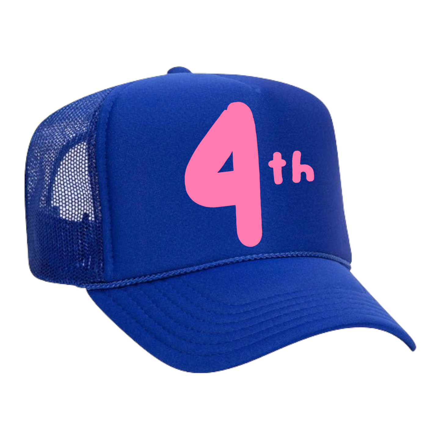 Pink "4th" Trucker Hat