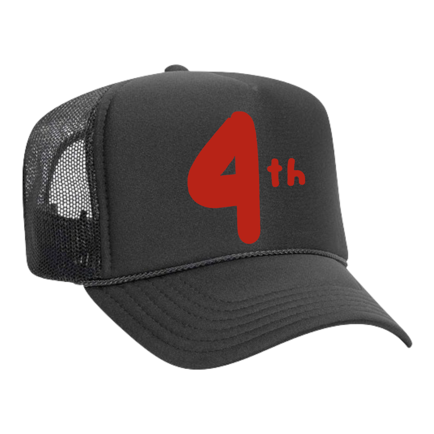 Red "4th" Trucker Hat